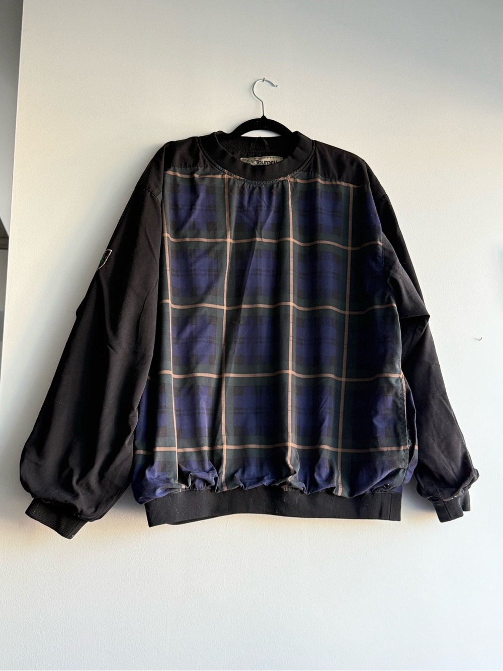 Large Vintage Golf Rain Jacket Men’s Plaid Gore-Tex Waterproof Windproof
